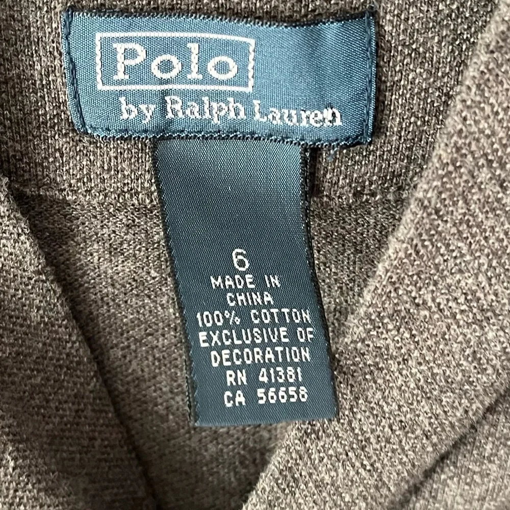 Ralph Lauren Dark Grey Cardigan Child’s Size 6